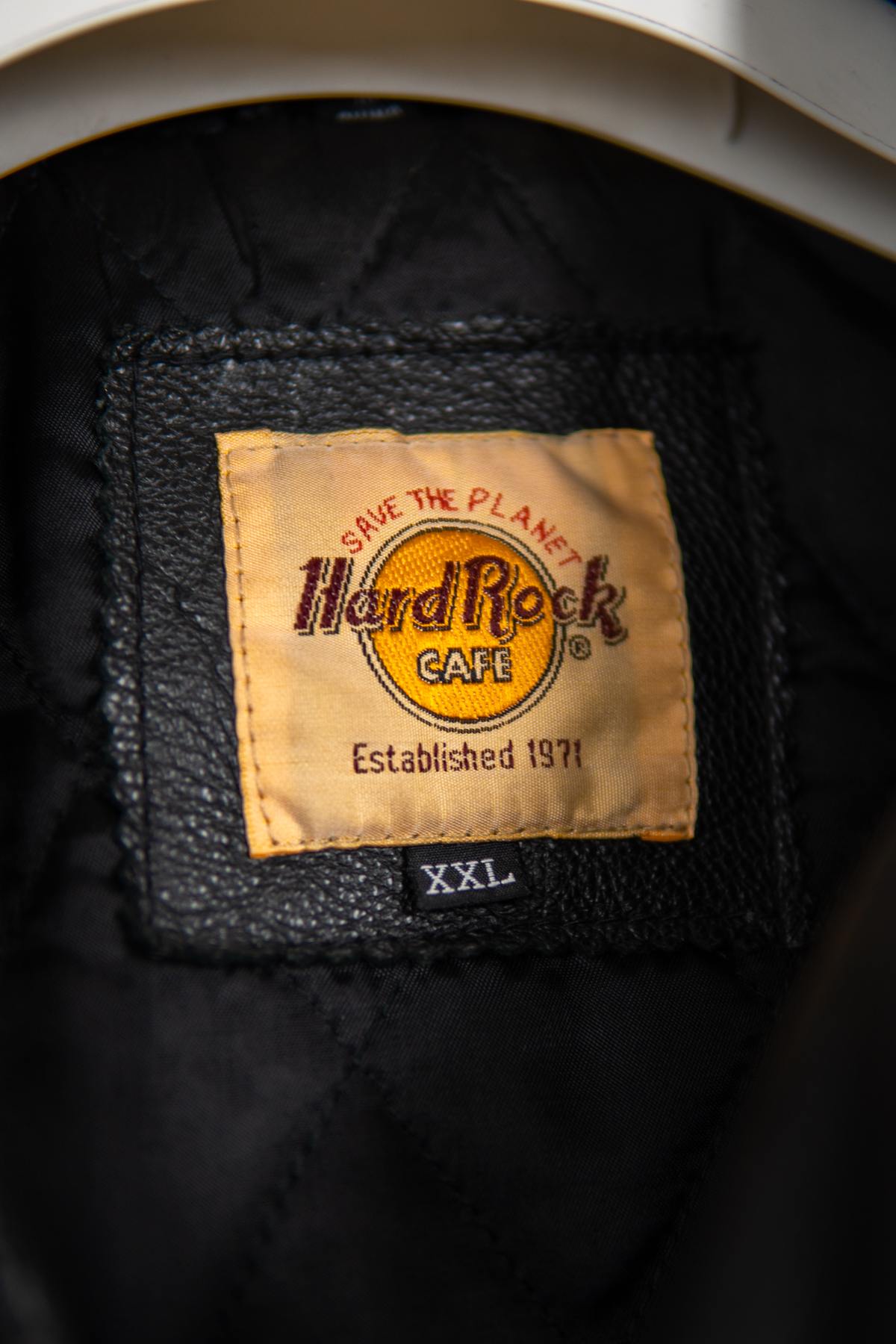 Black Biker Jacket for men in cowhide - Image n°4
