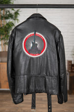 Black Biker Jacket for men in cowhide - Image n°2
