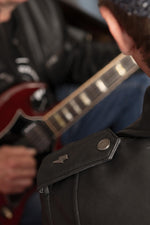 Leather biker jacket in tribute to the group AC/DC - Image n°10