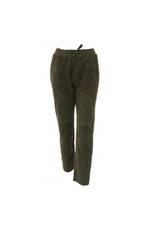 Dark khaki suede joggers - Image n°4