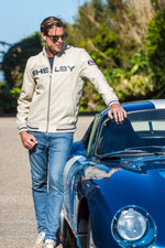 Soft ecru sheepskin bomber, inspired by Shelby's racing legacy. - Image n°7