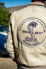 Soft ecru sheepskin bomber, inspired by Shelby's racing legacy. - Image n°6
