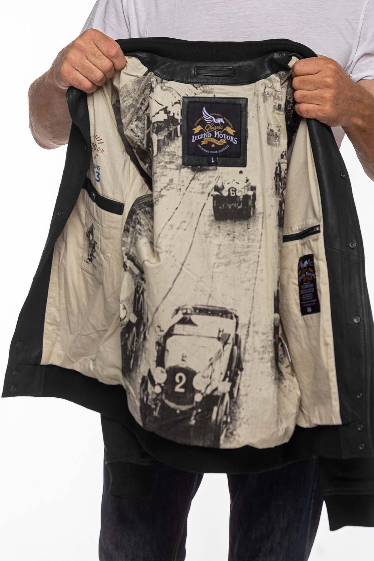 Le Mans 1923 black leather jacket - Image n°3