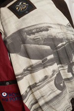 Dark brown leather bomber jacket with shirt collar - Image n°5