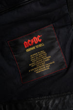 Leather biker jacket in tribute to the group AC/DC - Image n°7