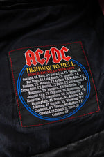Leather biker jacket in tribute to the group AC/DC - Image n°5