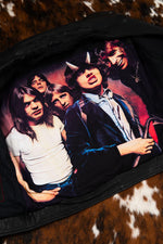 Leather biker jacket in tribute to the group AC/DC - Image n°6