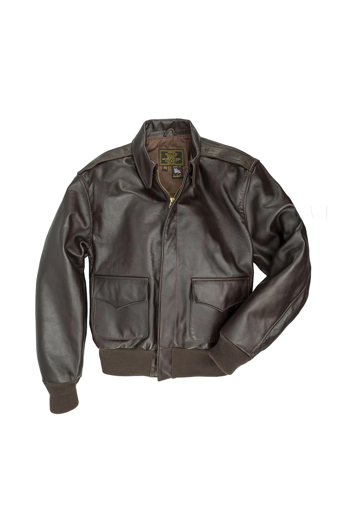 Mahogany horsehide A-2 jacket: a WWII aviator icon reborn. - Image n°3