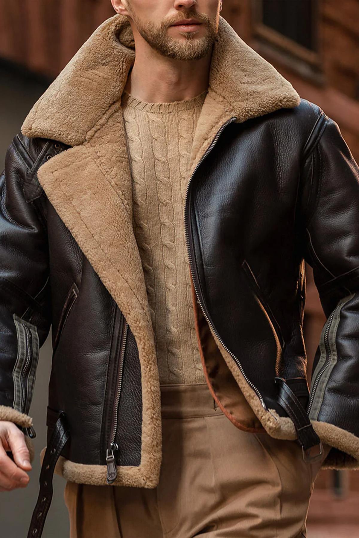 Royal Air Force Shearling Bomber Jacket - Image n°4