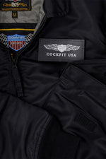 Top Gun Black Nylon Bomber Jacket - Image n°4