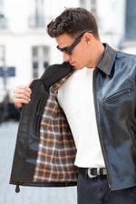 Iconic Schott NYC biker jacket in heavyweight cowhide, built to last. - Image n°5