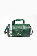 24h Le Mans 66 green leather travel bag - Image n°1