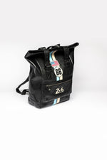 Black leather backpack - Image n°2