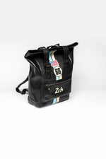 Black leather backpack - Image n°2
