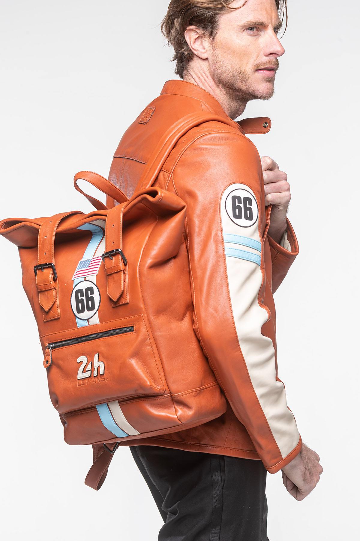 24h Le Mans rust orange backpack - Image n°5