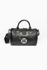 24 Hours of Le Mans black leather handbag - Image n°2