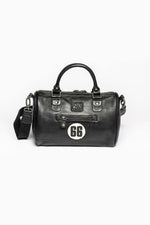 24 Hours of Le Mans black leather handbag - Image n°2