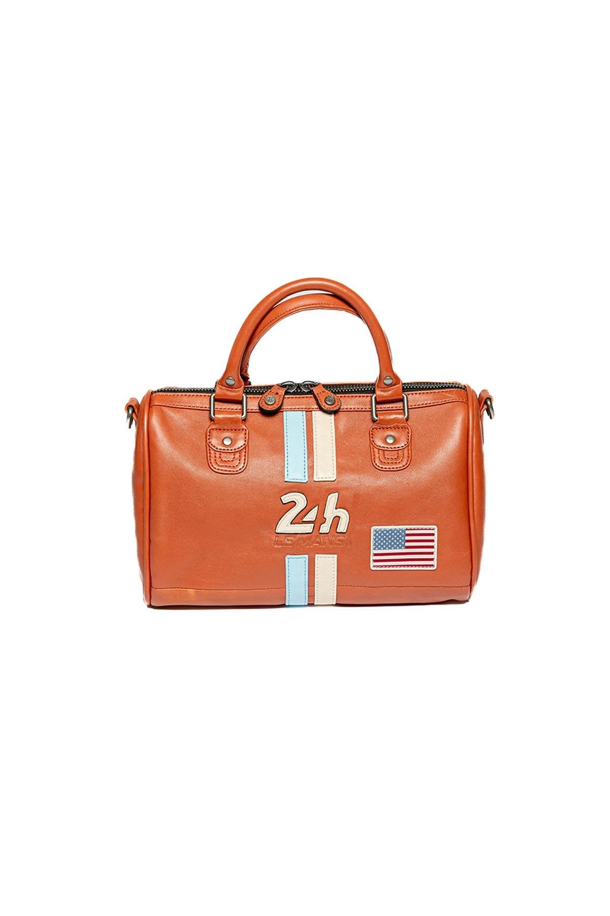 Orange racing handbag for women - Image n°1