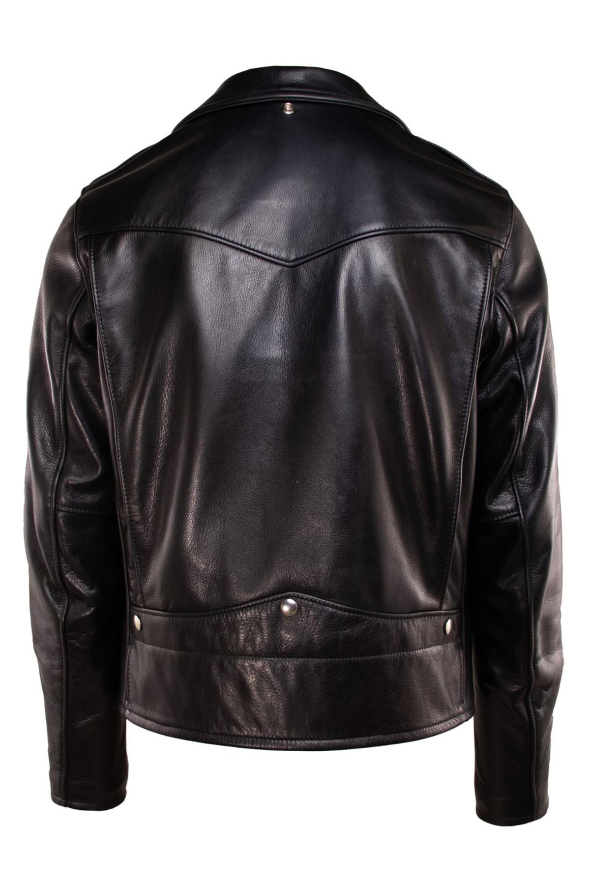 Limited-edition Schott 568 Black: pebbled cowhide, D-pocket Perfecto. - Image n°5