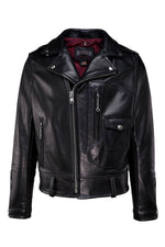 Limited-edition Schott 568 Black: pebbled cowhide, D-pocket Perfecto. - Image n°3