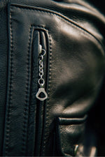 Limited-edition Schott 568 Black: pebbled cowhide, D-pocket Perfecto. - Image n°6