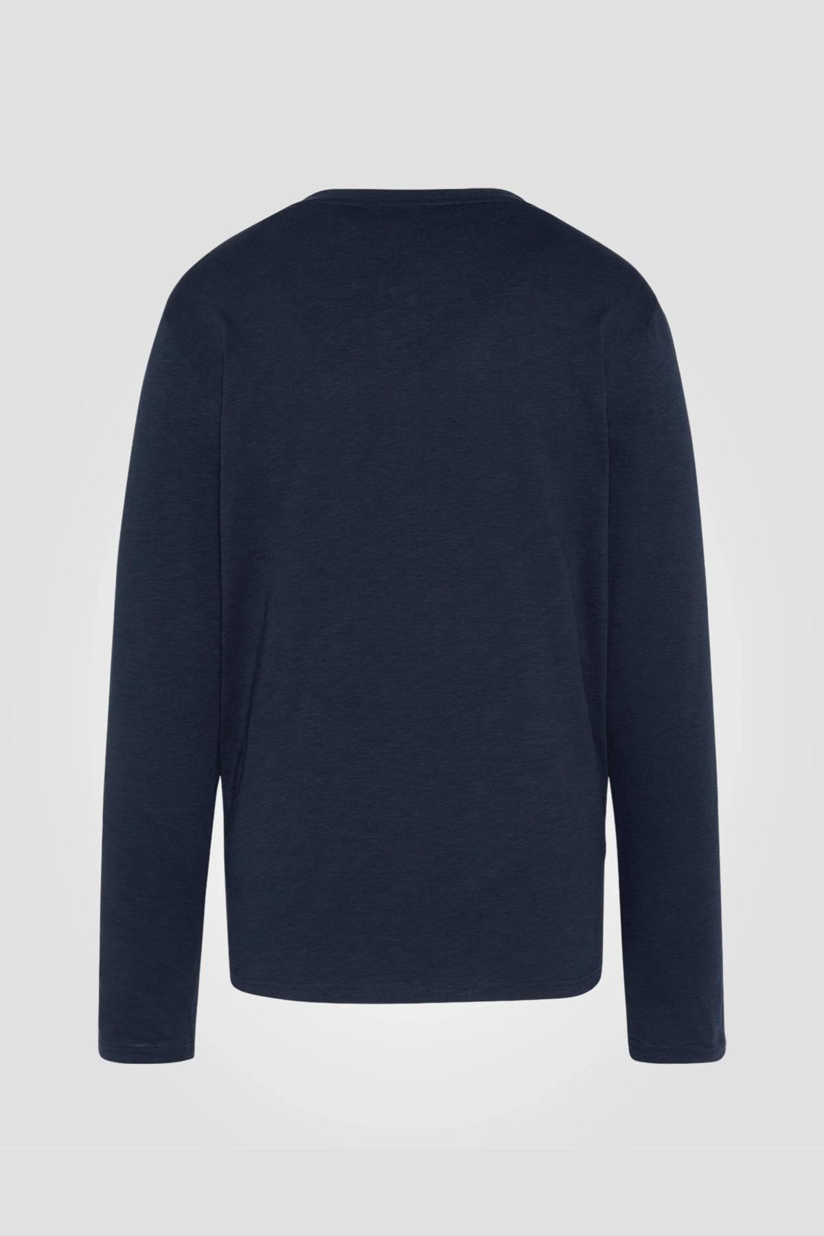 Long-sleeved T-shirt with Tunisian collar - Image n°3