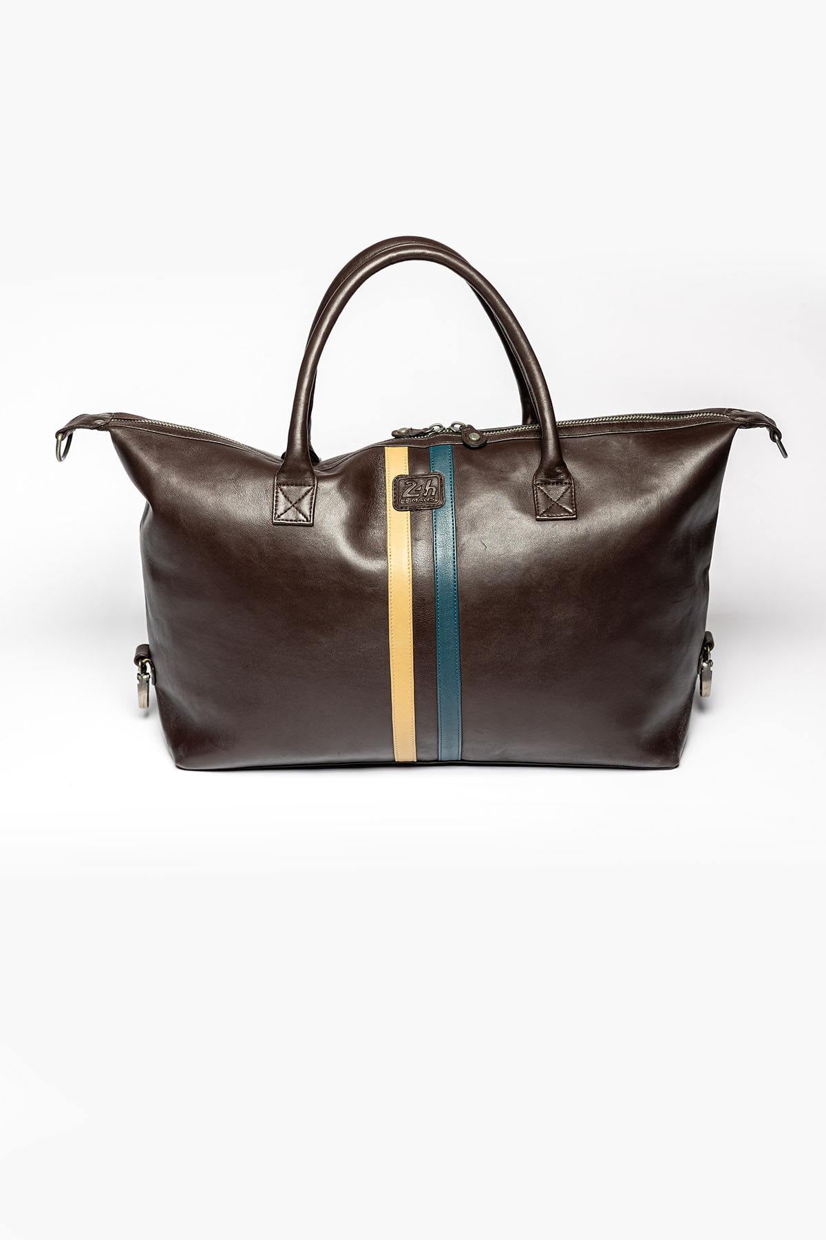 Vintage leather travel bag - Image n°2
