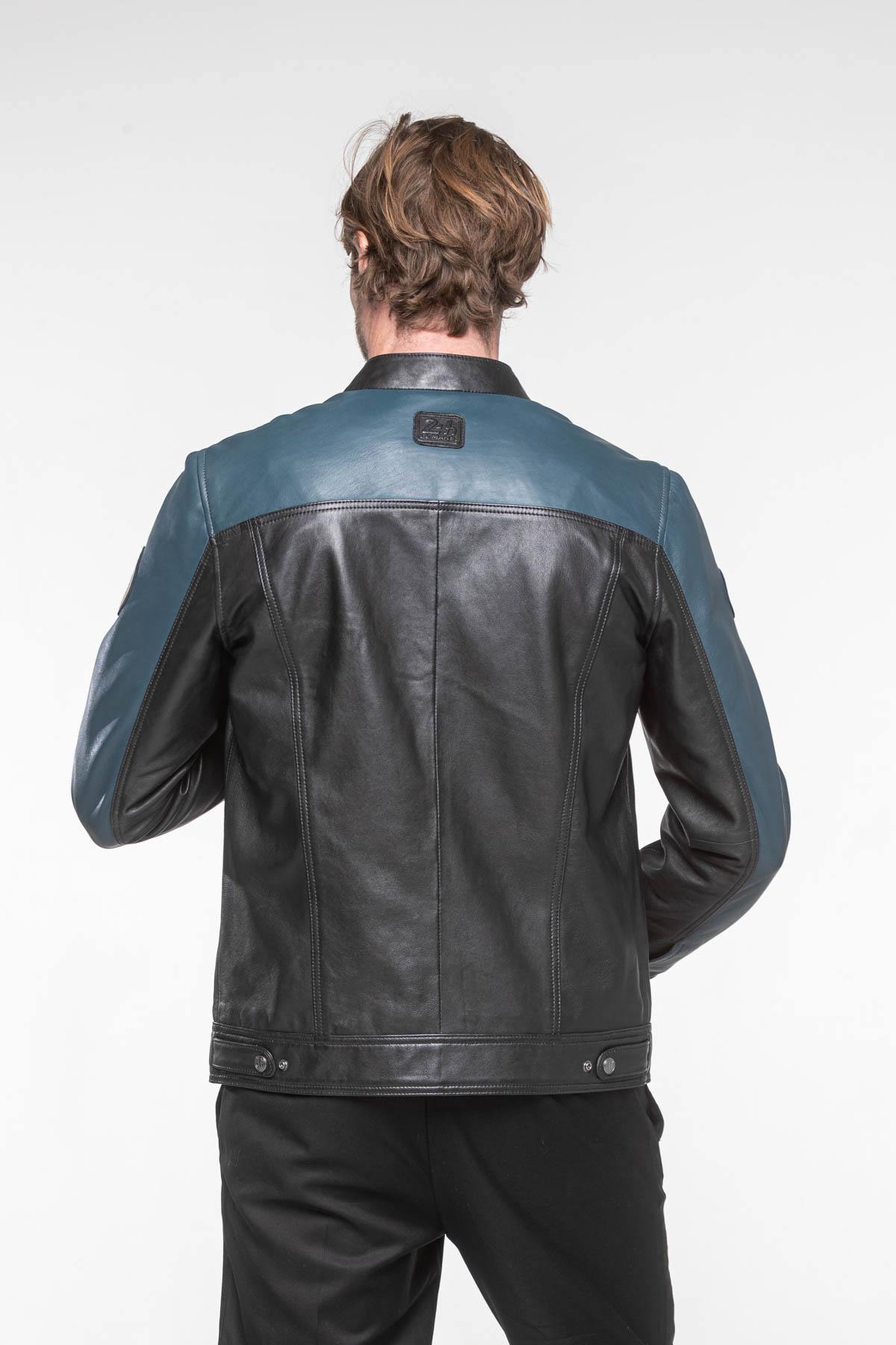 Steve McQueen black leather jacket - Image n°7
