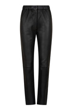Black leather pants for women - Image n°6