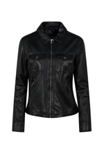 The Bethany Noir 501: black sheep leather, tailored and timeless. - Image n°7