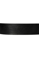 Black cowhide leather belt - Image n°3