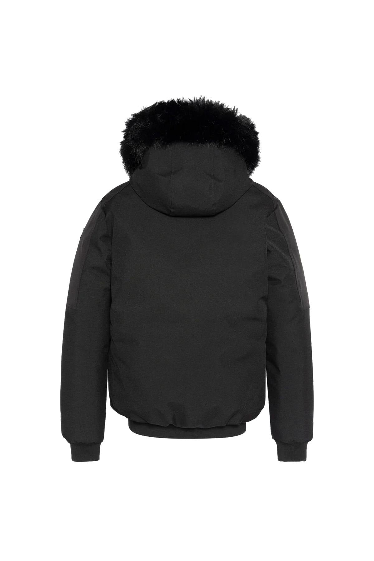 Black soft shell jacket with hood - Image n°7