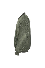 Bomber jacket type MA-1 green long oversize cut for women - Image n°7