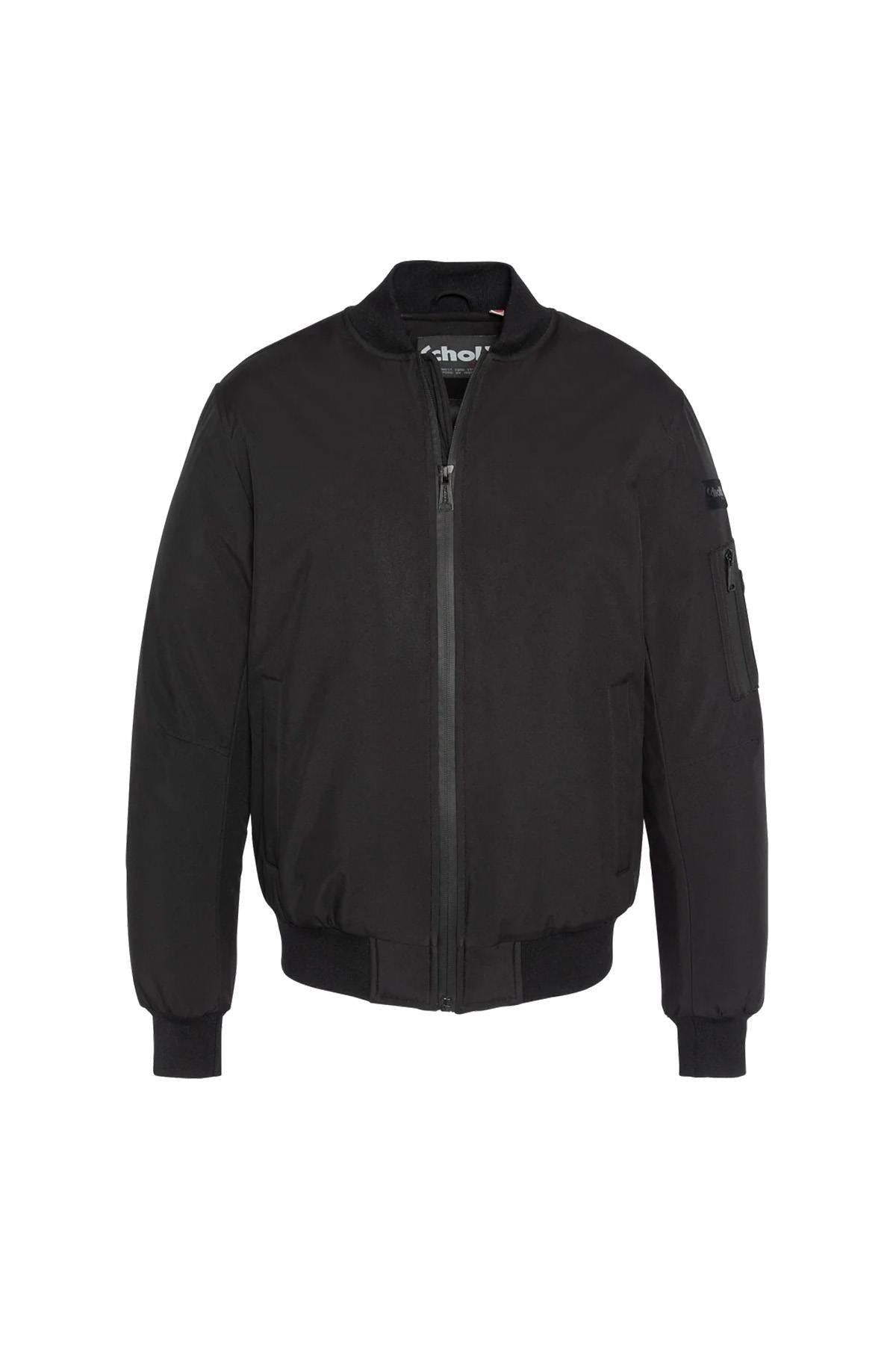 Lightweight black softshell bomber jacket - Image n°5