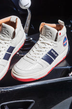 Shelby ecru leather high-top sneakers - Image n°3