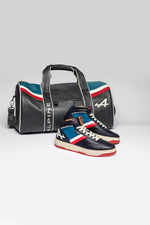 Alpine Navy Leather High-Top Sneakers - Image n°2
