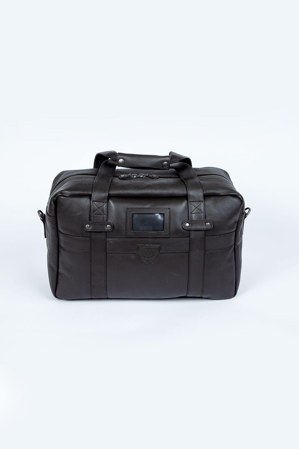 Royal Air Force Dark Brown Leather Travel Bag - Image n°2