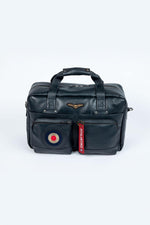 Royal Air Force Navy Blue Leather Travel Bag - Image n°1