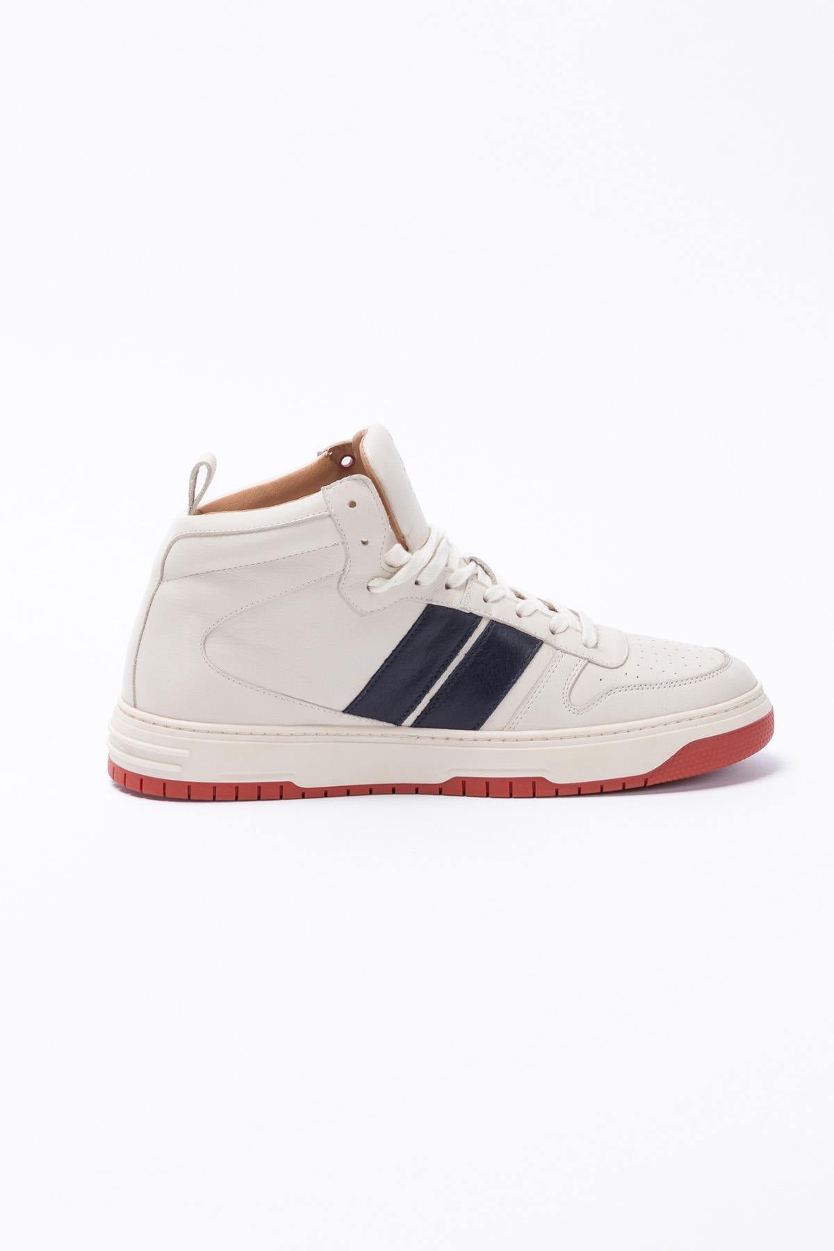 Shelby ecru leather high-top sneakers - Image n°5