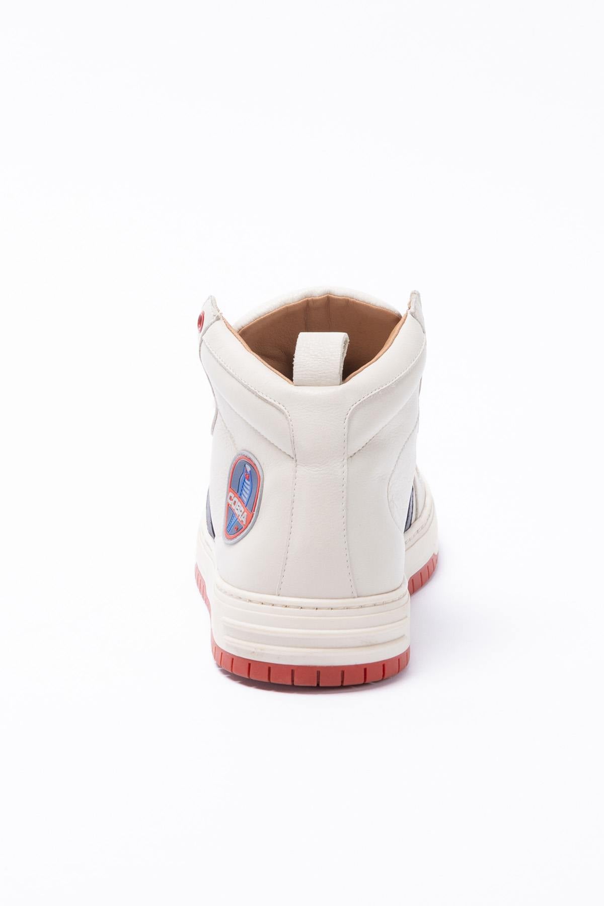 Shelby ecru leather high-top sneakers - Image n°7
