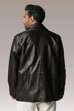 Brown sheepskin leather jacket by Redskins, effortlessly stylish. - Image n°4