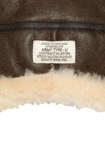 Double-sided brown sheepskin hat - Image n°3