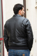 Royal Air Force Black Leather Bomber Jacket - Image n°11