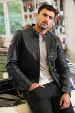 Steve McQueen black leather jacket - Image n°3