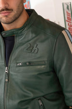 24H Le Mans sheep leather jacket in moss green. A racing legend. - Image n°3