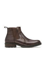 Chestnut-colored leather Chelsea boots - Image n°2