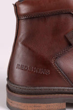 Men's chestnut-colored leather boots - Image n°4