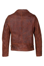 Brown oiled nubuck jacket, Made in USA - Image n°4
