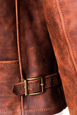 Brown oiled nubuck jacket, Made in USA - Image n°7