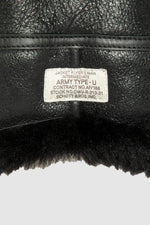 Black double-sided sheepskin hat - Image n°7
